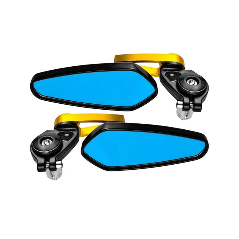 Motorcycle Rearview Mirror Wide Angle View Anti Shake Design Improved Safety For Commuting And Tourings