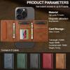 Magnetische Kartensteckplatztasche für iPhone Samsung Google Xiaomi Magsafe Funktionen Kartenhalter Geldbörse PU-Leder Herren Schlanke Geldbörsen Tasche