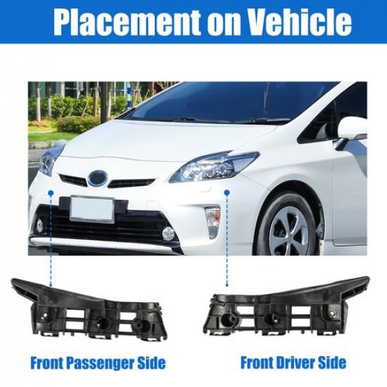 Front Bumper Guide 5211547041 5211647041 TWO  for Toyota Prius 2010-2015