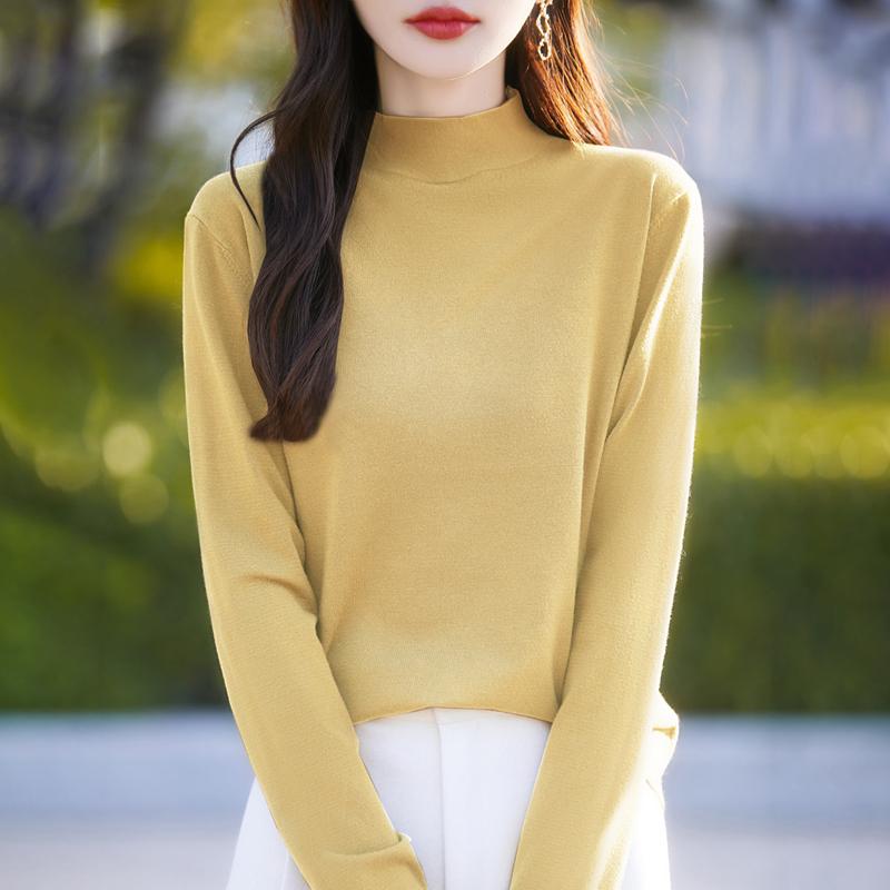 

Всесезонный женский свитер из 50% шерсти и 50% шелка | Легкий теплый свитер из смеси | Роскошный трикотаж из кашемира и шелка L камео розовый