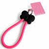 Clip Snap Design Silicone Wrist Strap Bow-knot Style Key Chains Accessory Phone Lanyards  for Women