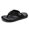 2025 summer set of toe flip-flops fashionable and versatile large size outdoor beach shoes breathable and quick-drying casual men's shoes non-slip