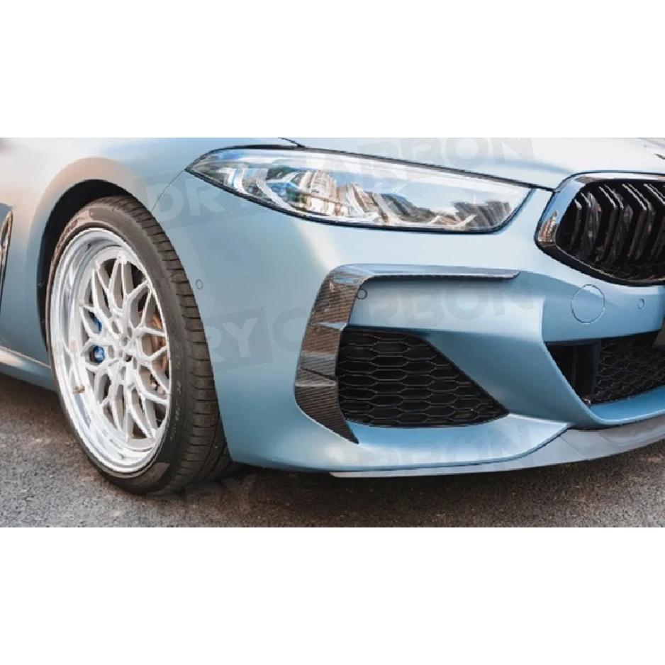 Dry Carbon Fiber Front Bumper Fog Lamp Cover Trims Body Kit for BMW G14 G15 G16 M Sport 2018-2021 Air Vents Decoration FRP