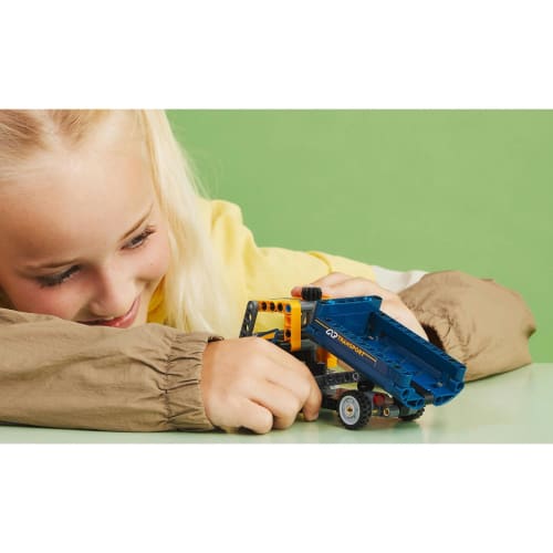 LEGO Technic Dump Truck Toy Present Birthday Block Christmas Boys Girls Children 7 Years Old 8 Years Old 9 Years Old Elementary School Student Vehicle