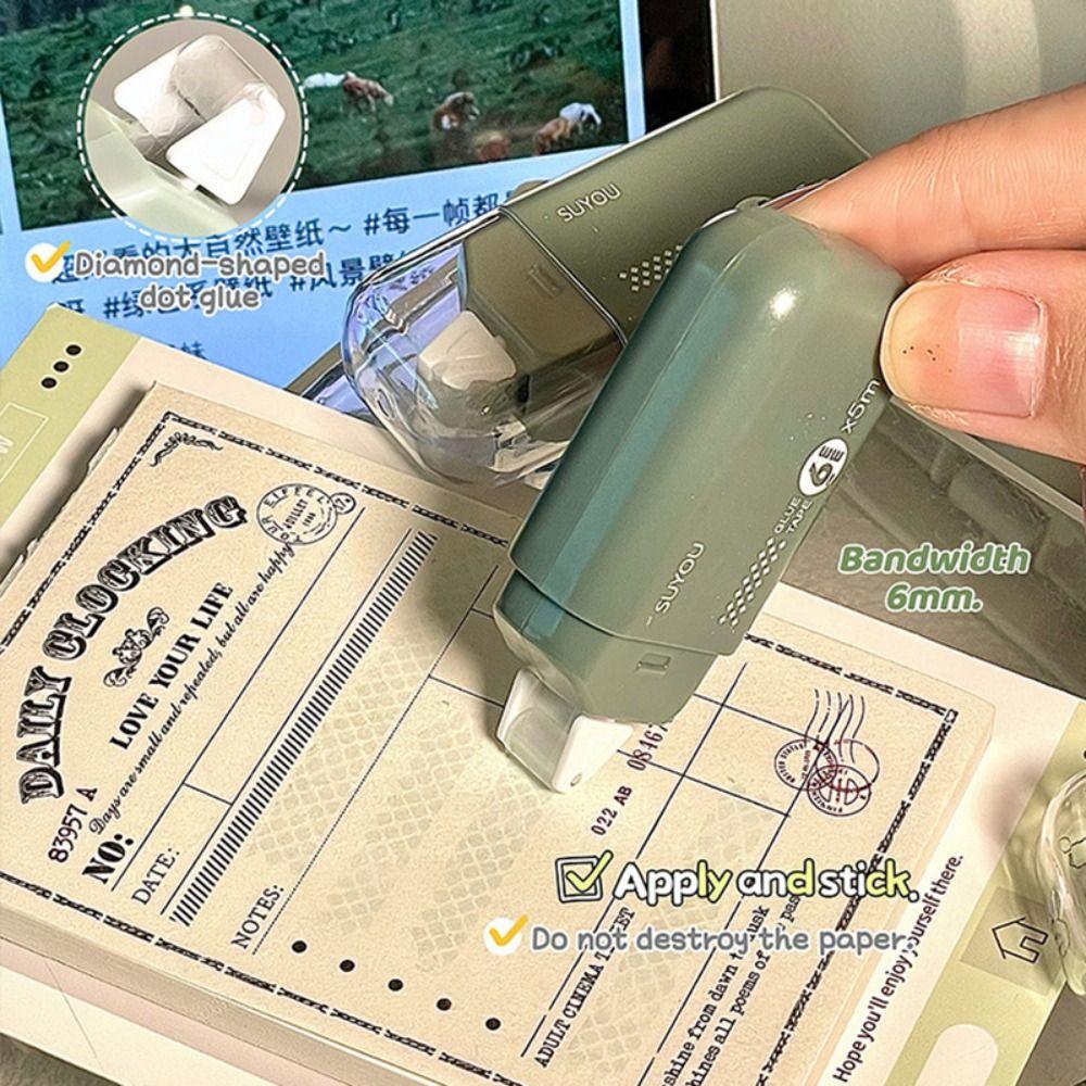 6pcs Diamond-shaped Dot Glue Tape Gradient Color Double-sided Adhesive Tape  Gift