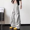 Outdoor High Street Quick-drying Tooling Pants Men's Summer American Trendy Brand Pleated Paratrooper Pants Loose Wide-leg Casual Trousers