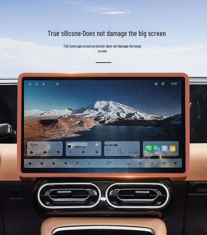 2024 Leapmotor C11 Center Console Screen Protector Silicone Frame - Car Interior Decorative Accessory
