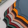 PVC Place Mats Kitchen Dining Table Mats Steak Pad Anti-scalding Insulation Pads INS Style Oval Shaped for Home Kitchen