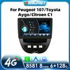 Carplay 2din Android Autoradio for Peugeot 2005 Toyota Aygo 2014 Citroen C1 Car Radio Multimedia Video Player GPS Nav Carplay Auto 4G RDS DVR