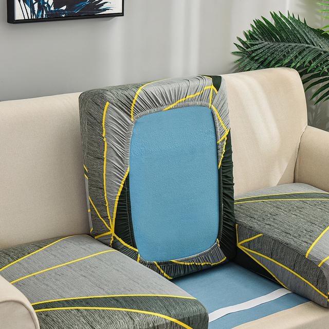 

Чехлы на сиденья дивана с квадратной решеткой, эластичные чехлы для диванов, защита для домашних животных, L-образная форма, защита от пыли, машинная стирка Normal Size (S)-1pc