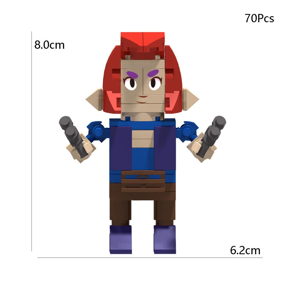 Building Block Set - DIY Assembly Collectible Mini Figures With Interchangeable Parts |Game Character Model Kits For Fans & Adults