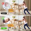 Black Chair Leg Floor Protectors Foot Cover Diagonal with Thick Wrap Felt Pads Silicone Furniture Table Feet  Protect Floors