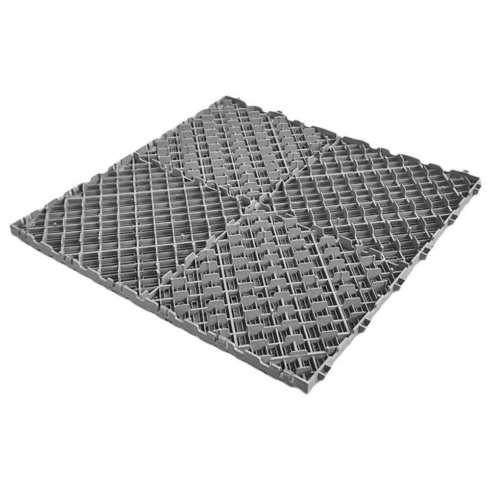 400x400x18mm Floor Garage Tile Plastic Drainage Mat Portable Garage Slabs  For Car Parking Wokshop