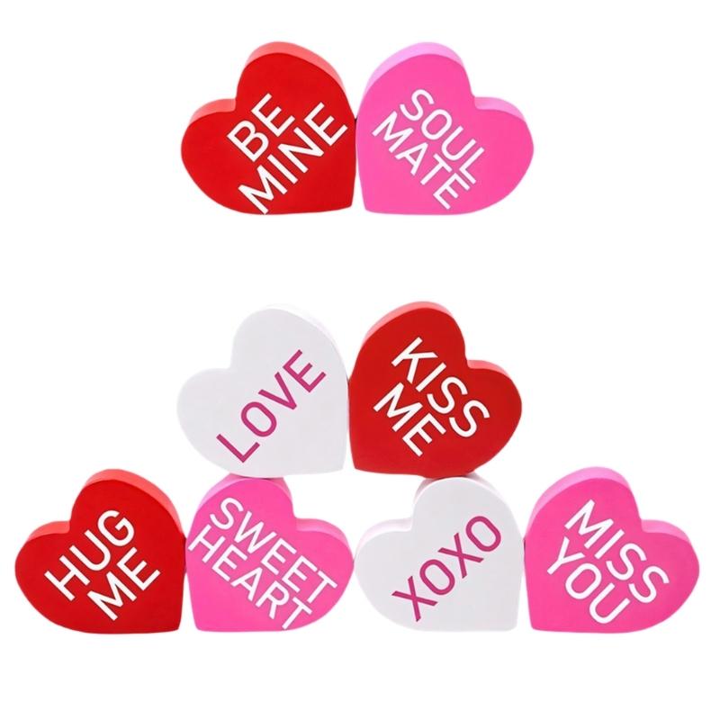 Modern Design Heart Craft Ornament Set Portable Foam Board Ideal for Home Office and Festival Event Decors