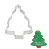 304 Stainless Steel Christmas Cookie Cutters Set Holiday Baking Snowflake Tree Snowman Design Dishwasher Safe Non Stick