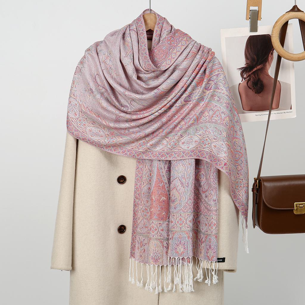 Bohemia Paisley Pashmina Hijab Scarf Woman Muslim Hijabs Cashmere Shawl Female Foulard Turban Head Wraps Headband Luxury Brand
