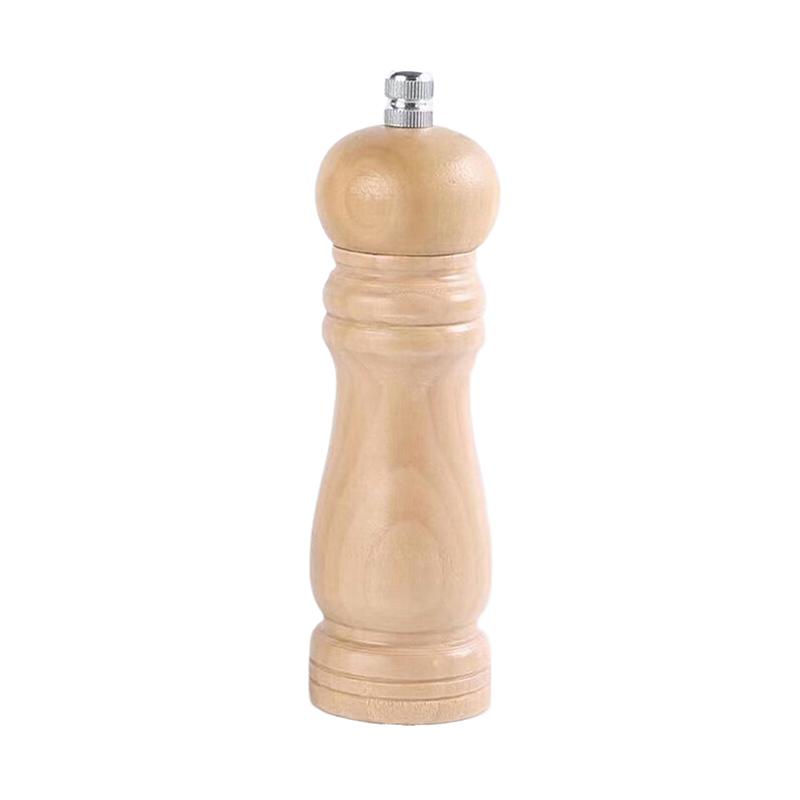 Wood Pepper Grinder Pepper Mill,Adjustable Coarseness 6/8/10 Inch Wooden Peppermill, Ceramic Grinding Mechanism Salt Mill