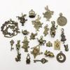 40pcs Antique In Wonderland Fairy Tales Tea Party Steampunk Victorian Necklace Bracelet Charms (Antique Bronze)