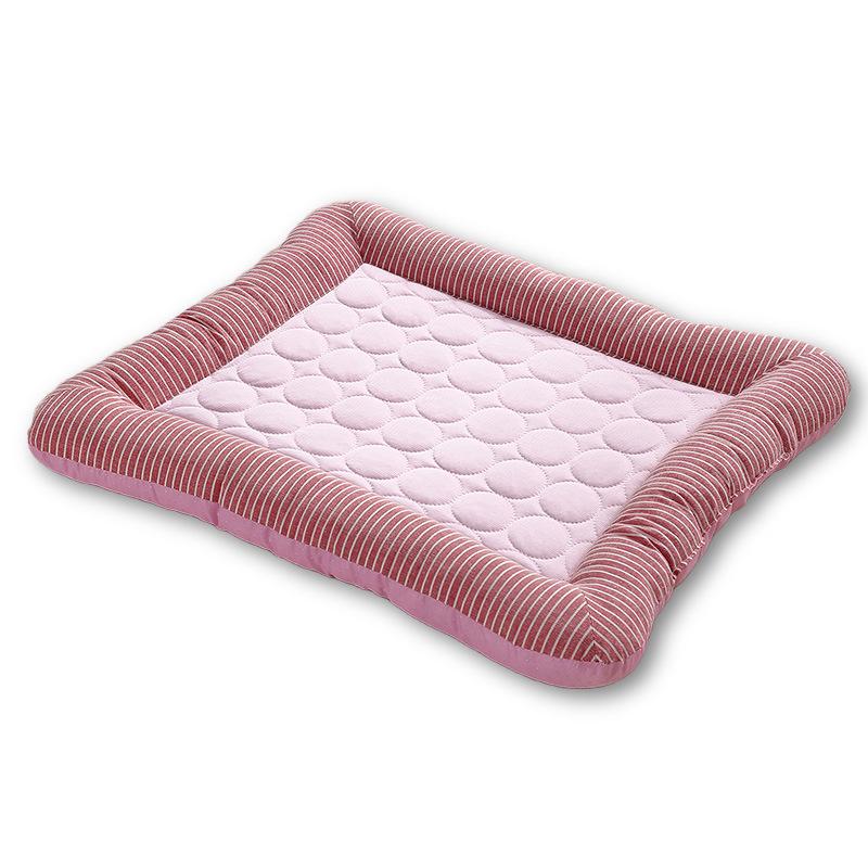 Breathable Summer Cooling Pet Mat for Cats & Dogs - Cotton Comfort for Medium & Small Breeds