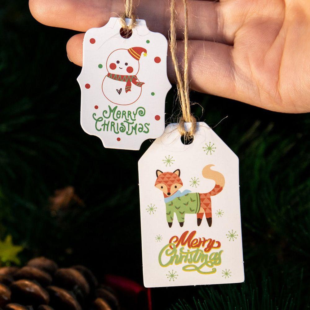 Materiale de împachetat Moș Crăciun Hârtie Kraft Ambalare pentru cadouri Etichetă de Crăciun Etichete de Crăciun Etichete agățate