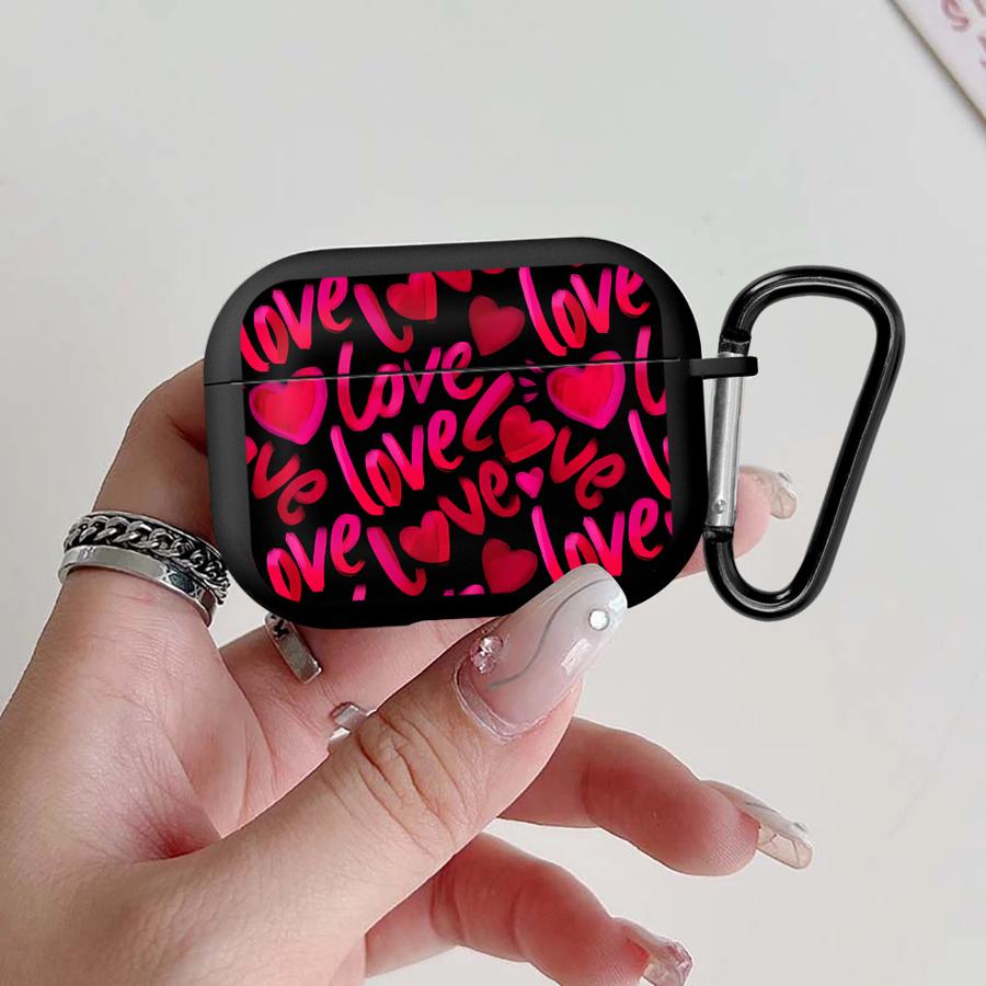 

Earphone Cases Cover Case For Airpods Pro3 Pro 1 2 Pro2 3 4 Pink Love Hearts Airpods Pro 3