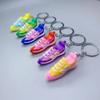 1/6Pcs Simulation Couples Mini Sports Shoes Silicone Keychain Car Key Bagckpack Pendants Ornament Wholesale Keyring