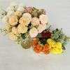 Silk Fabric 7branch Fulu Carnation Artificial Flower Bundle For Party Decoration And Photography Props
