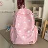 Schoolbag1011 Korean Version Ins College Style Print Backpack Female Sweet Backpack Large Capacity Campus Student Lightweight Schoolbag