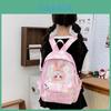 Cute Cartoon Plush Rabbit Letter Printed Backpack For Kids