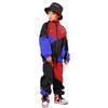 [LOLANTA] Kids' Tracksuit Set for Boys and Girls, Long-Sleeved, Dancewear, Hip Hop, Casual Wear, 2-Piece Set, Red & Blue, Size 140