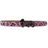 Dog Buckle Belt Leopard Print Western Rhinestone Belt Personalized Denim Rivet Jeans Trousers Belt