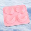 4-hole Teeth Shape Mold Food Grade Silicone Ice Cream Mold Beverage Making Easy Release Mould For Whiskey Wine Champagne Soda