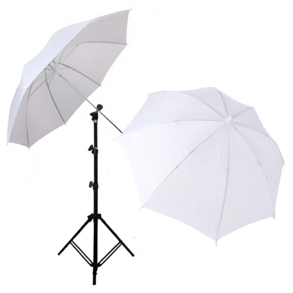 50cm/ 20Inch Photography Umbrella White Soft Metal Handle Lighting Umbrella Diffuser Easy Install Light Cloth
