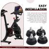 for Peloton Exercise Bike Non-Slip Fixed Support Pads Bicycle Rubber Swivel Foot Pads Upgraded Stainless Steel 3/8 Inch Leveling Screws Non-Slip