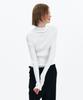 Yunse V-Neck Turtleneck Knit (White)