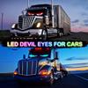 2PCS Devil Eyes Light for Cars, 10.2 X34.8cm Programmable Flexible LED Display Soft Screen Devil Eyes Light