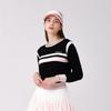 Women S Round Sweater Black Of2422lb