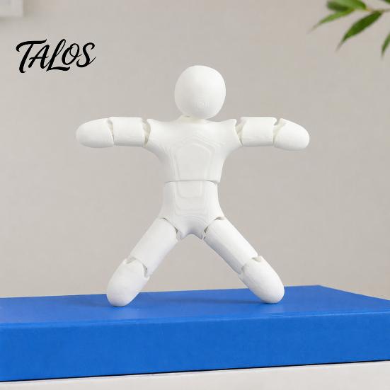 Desktop Decompression Toy 3D Printed Articulated Figure, Movable Joints Figurine, Compact Small Robot Desk for Kids Adults, Stress Relief Fidget Home