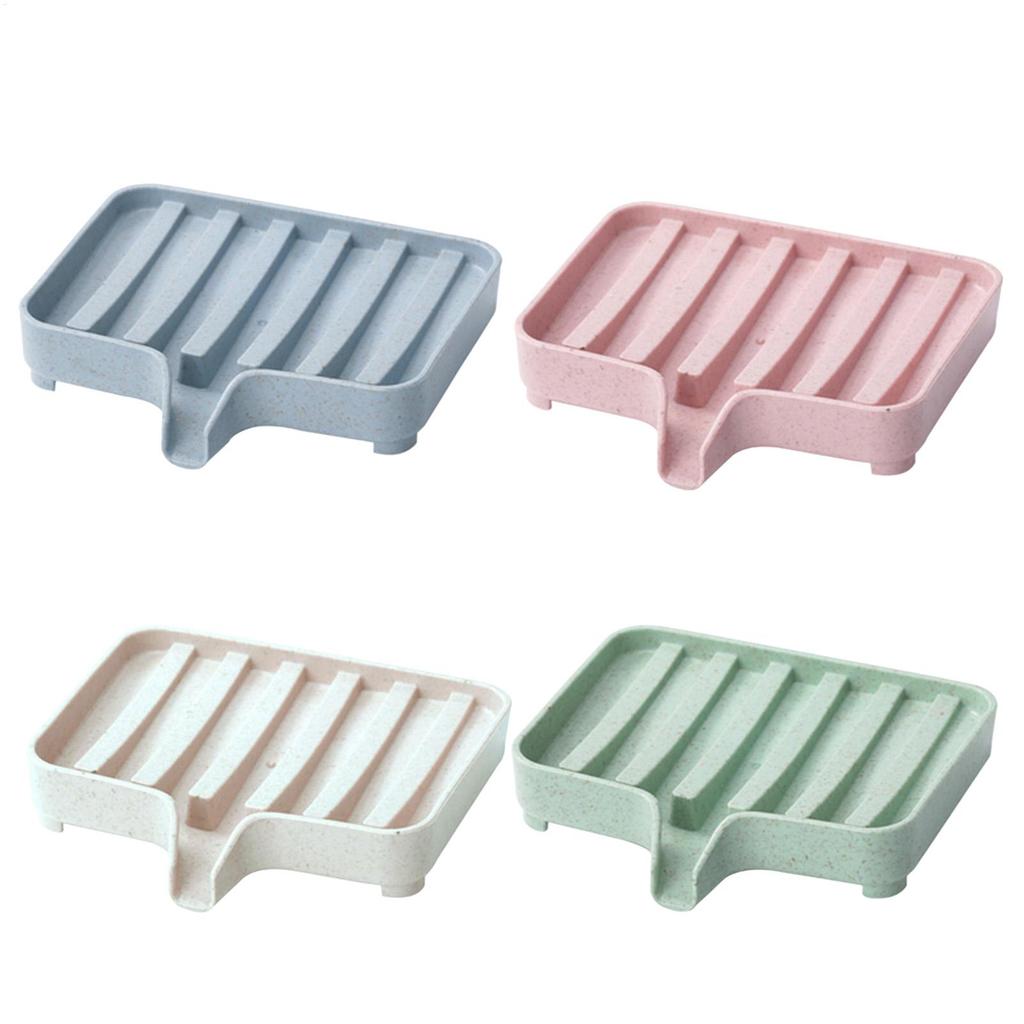 Soap Dish with Drain Multipurpose Household Soap Tray Shower Soap Storage Bathroom Accessories Soap Drain Rack for Bathroom