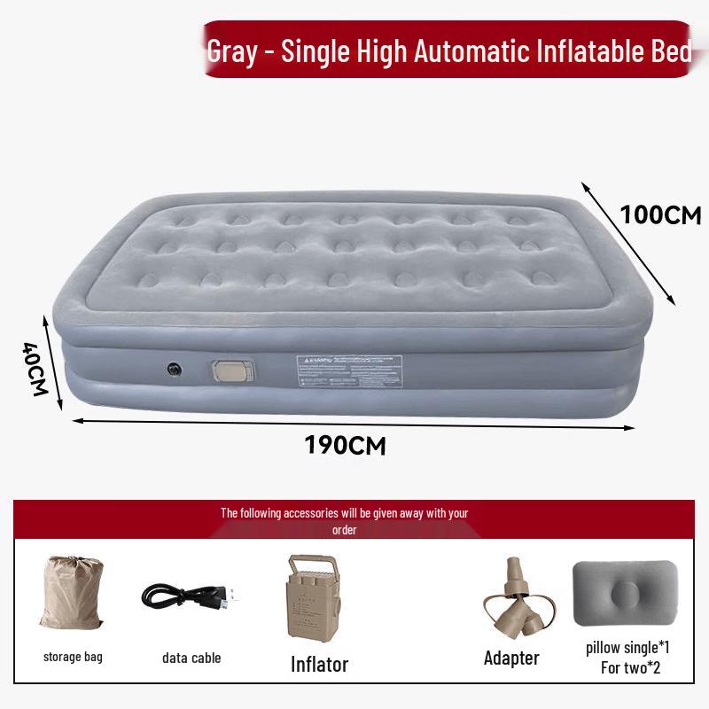 Bath Battle Automatic Inflatable Air Mattress with Built-in Pump