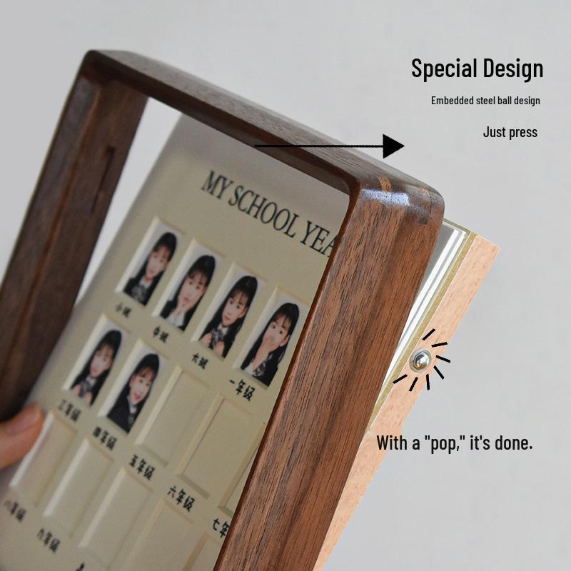 Personalized Children's Growth Photo Frame for Passport, Graduation, and ID Photos