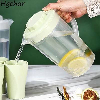 1-3L Ölçekli Soğuk Su Kettle Limonata Şişesi Buzdolabı İçecek Sürahisi Meyve Suyu Kabı Büyük Kapasiteli Soğuk Çaydanlık Mutfak