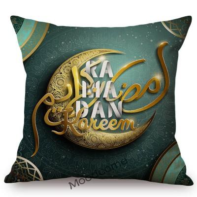 Eid Mubarak Ramadan Decoration Islamic Moon Moslem Muslim Art Home Decorative Sofa Throw Pillow Case Cotton Linen Cushion Cover