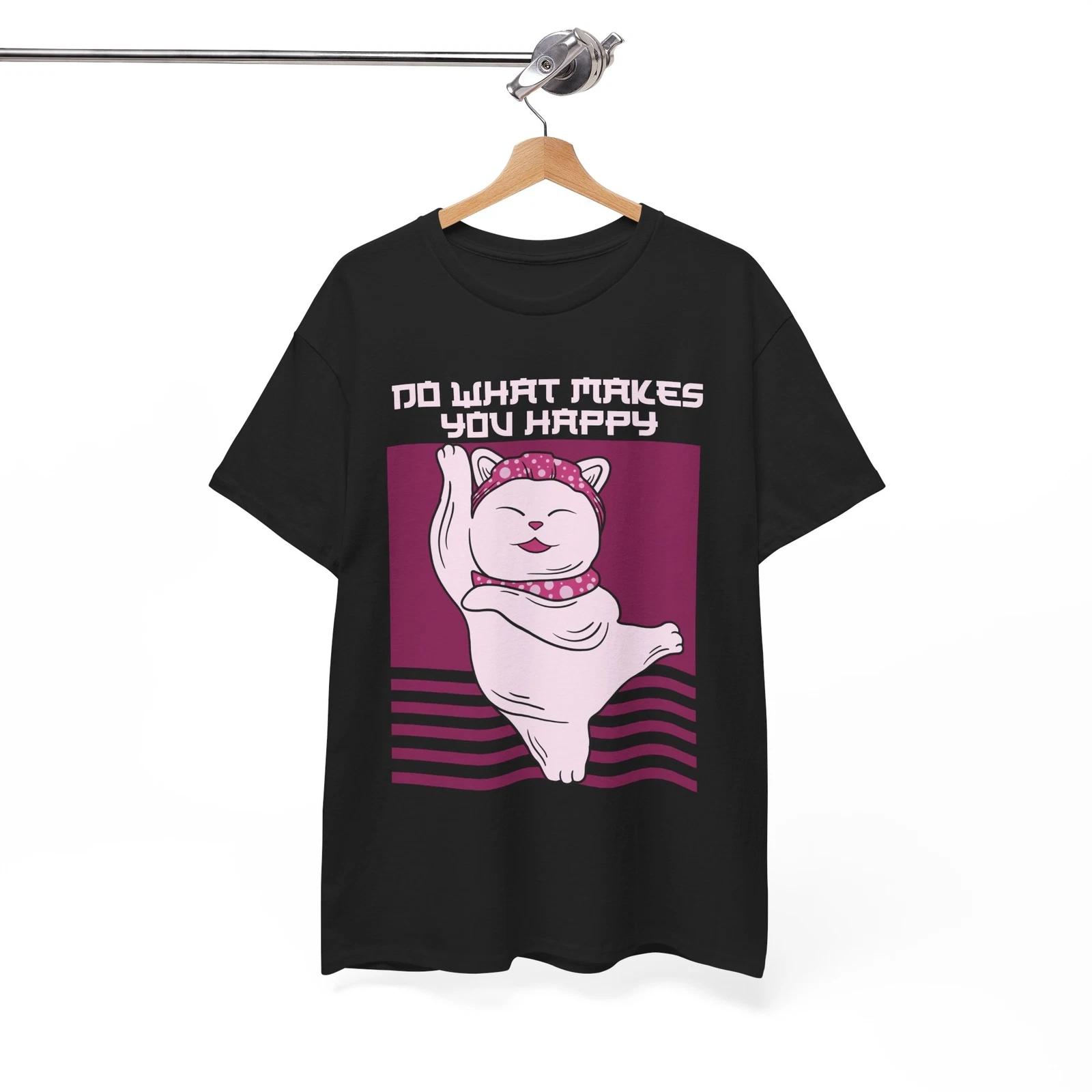 

Do What Makes You Happy T-Shirt | Shinto Shrine Japan Tee | Spiritual Zen Shirt XL