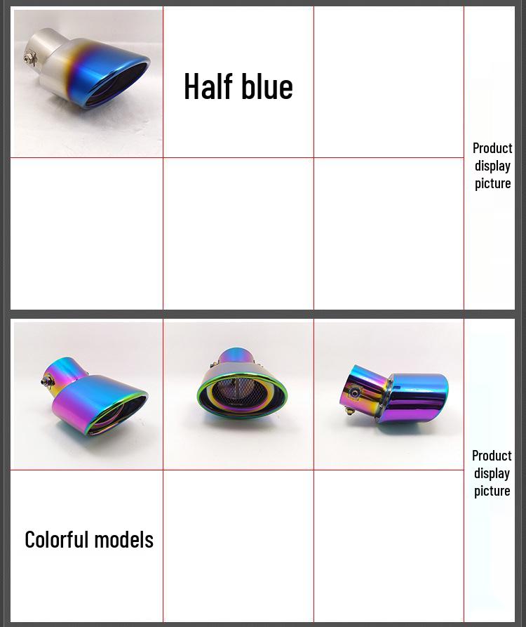 Tailpipe Muffler for Toyota Corolla, Excelle, Trumpchi GS4, Focus, Bluebird, Changan CS75