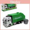 Colorful Diecast Garbage Truck Toy With Trash Bin For Kids Boys Xmas Gift