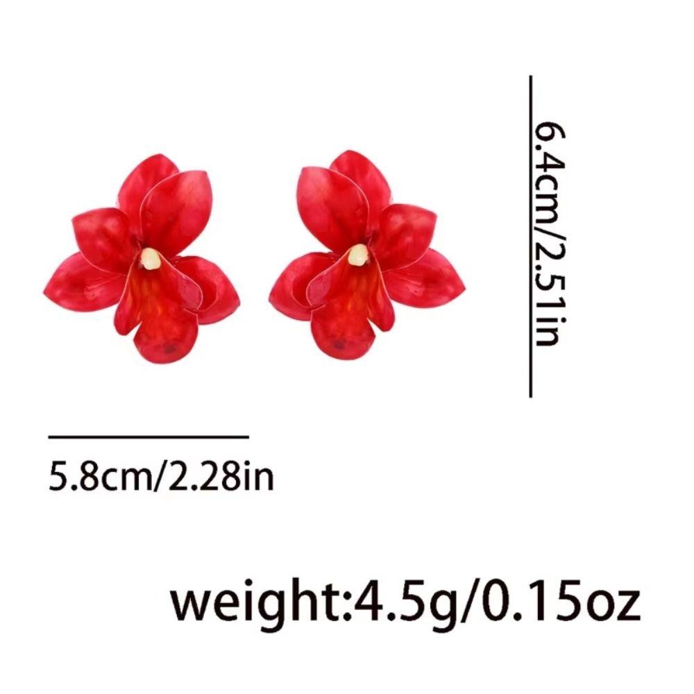 Bohemian Women's Vacation Earrings Exaggerated Temperament Flower Earrings Jewelry