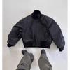 Spring and Autumn American Retro Stand-up Collar Jacket Men's and Women's Street Loose and Versatile Solid Color Tooling Casual Top Jacket Tide