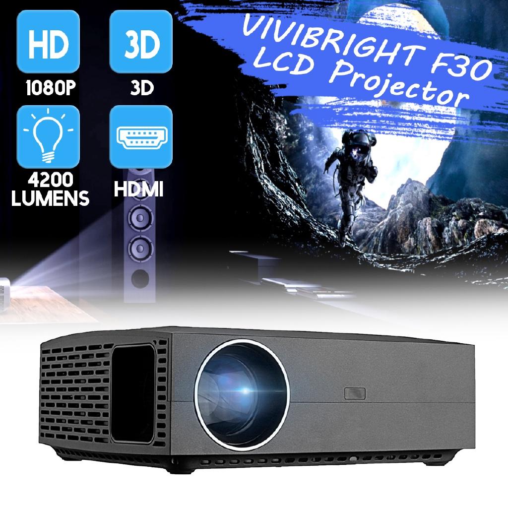 F30 4K 4200 Lumens HD Projector LCD 1080P 3D WIFI FHD Mini Portable Projector 1920x1080P Home Theater Video Proyector