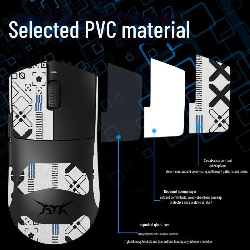 ATK Raykong X1/X1PRO/PRO MAX/Ultra Maus, rutschfest, schweißabsorbierend, verschleißfest, Aufkleber